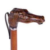 FootFitter 22” Shoe Horn with Faux Wood Race Horse Handle (Made in Italy)