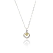 Adel Chefridi Nest Pendant in 18k Yellow Gold with Sterling Silver Cable Chain