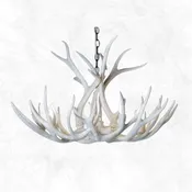 6-Light Mule Deer Antler Chandelier