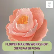 BEGINNERS CREPE PAPER PEONY WORKSHOP — PAPERCRAFT MIRACLES LLC