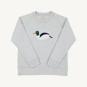 Cassidy Comfy Crewneck - Grantley Gray (Heathered)/Duck by The Beaufort Bonnet Company