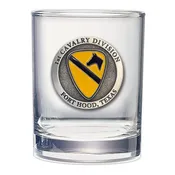 1st Cavalry Division Double Old Fashioned Glass, 13.5 oz