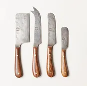 Artisan Forged Cheese Knives - Set of 4
