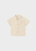 Baby Boys Cream Button Down Shirt