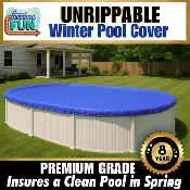 12' x 24' Oval Above Ground Swimming Pool Tarp Winter Cover