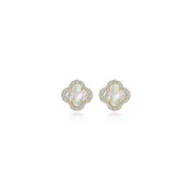 0.4 CTW Halo Stud Earrings