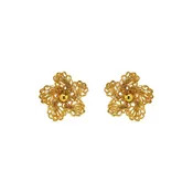 All Gold Daisy Handmade Post Earrings