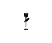 39" Garden Stake With Poly and Aluminum: Tulip, Daisy,(Ect)
