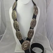 Buffalo concho belt