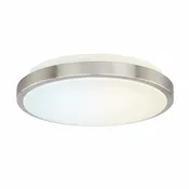 12" LED Flush Mount Ceiling Light – Dimmable, Silver