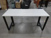 60 x 24 Sale Desk, Silver Birch/Black