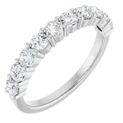 14K White Gold 3/4 CTW Natural Diamond Anniversary Band