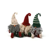 8" Knit Sitting Gnomes