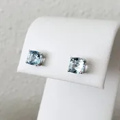 Aquamarine Stud Earrings