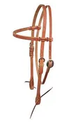 BERLIN BROW BAND HEADSTALL WITH RAWHIDE/H300