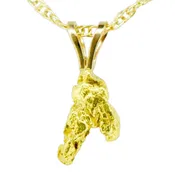 1.0 DWT Alaskan Gold Nugget Pendant P10