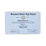 17 – Miniature Wallet Diploma