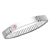 Stainless Steel Stretchy Medical Alert Bracelets-CAL1028C