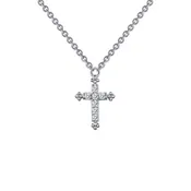 0.07 CTW Cross Necklace