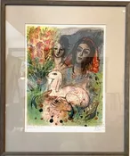 Reuven Rubin (Israeli/Romanian 1893-1974)  "A Peace Offering" — driftwood modern