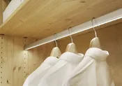 LED lighted closet rod