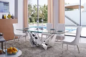 Allegra Glass Top Dining Set