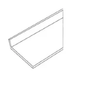 10′ RH Mitered Argento Romano Counter Top