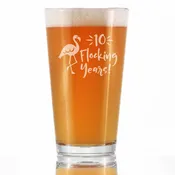 10 Flocking Years - 16 Ounce Pint Glass