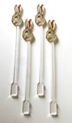 Classic Bunny Cocktail Swizzle Sticks Set/4 — Missing Q Press