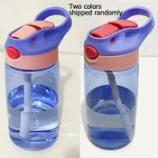 1pc 480ML/16oz Leak Proof Water Bottle With Straw