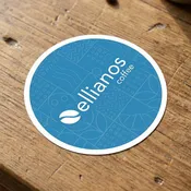 Blue Ellianos Stickers