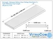2548 – Rectangle Glass Tubing (VitroTubes™)