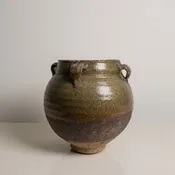 18th Century, China Lime Moss Green Si Xi Jar — ROBERT KUO