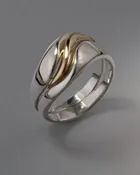 14K Gold and Sterling Silver Ring