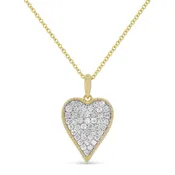 14 Karat Yellow Gold Heart Pendant