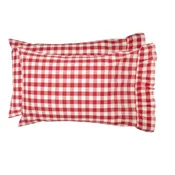 Annie Buffalo Red Check Standard Pillow Case Set of 2 21×30
