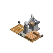 FANUC Cobot Palletizer for Boxes, Turnkey