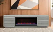 DUST 89 IN. FIREPLACE — HOME FURNITURE OUTLET