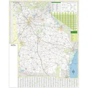 Georgia State Wall Map – Executive Series