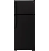 28" X 67.38" Ge 17.5 Cu. Ft. Top Freezer Refrigerator - Black