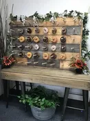 F. Rustic Doughnut Wall