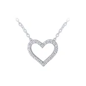 14K 0.07Ct Diamond Heart Pendant