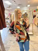 Abstract Printed Top
