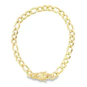 10mm Diamond Cut Figaro Chain