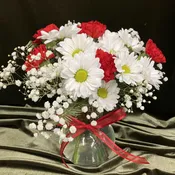 Cute Red And White Flowers
