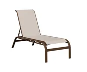 Murphy Sling Chaise Lounge Without Arms