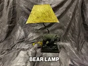 Rustic Bear Lamp – Unique Rustic Décor Piece – Used