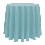 Aqua 90" Round Poly Premier Tablecloth