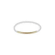 enewton bliss bar smooth mixed metal 3mm bracelet