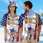 4th of July Hawaiian Shirt, American Flag Patriotic Hawaiian Shirt for Men &amp; Women, Patriotic, Memorial Day